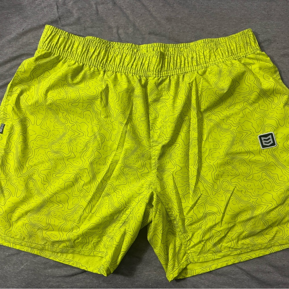 Men's Athletic Shorts in Neon Green by Ten Thousand